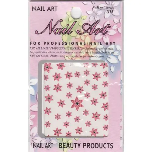 Samolepljiva nalepka 3D, rožice - koničasti cvetni listi