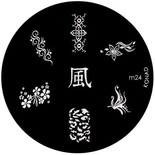 Kovinska šablona za štempljanje nohtov, m24