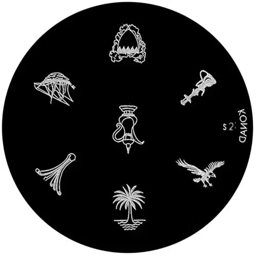 Kovinska šablona za štempljanje nohtov, S2