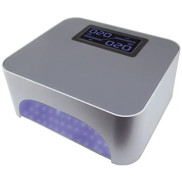 LED-luč EQ 36W - srebrna z zaslonom LCD, tipalom, časovnikom