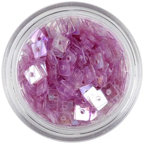 Prosojni kvadratki z luknjico - svetlo vijolični