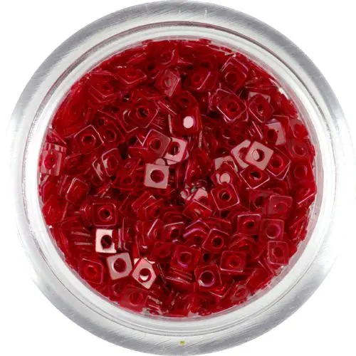 Prosojni kvadratki z luknjico - rdeči