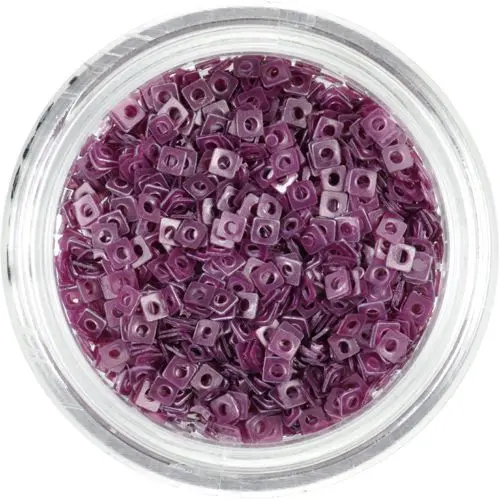 Majhni kvadrati z luknjico - barva svetlega burgundca