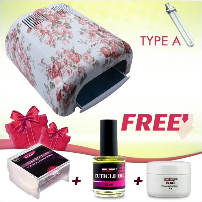 UV lučka s cvetličnim vzorcem - 36 W