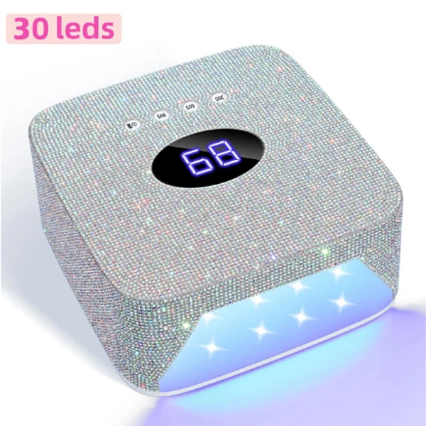 LED-lučka srebrna z bleščicami – 54 W