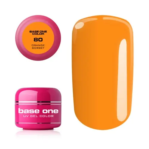Gel Silcare Base One Color - Orange Sorbet 80, 5g