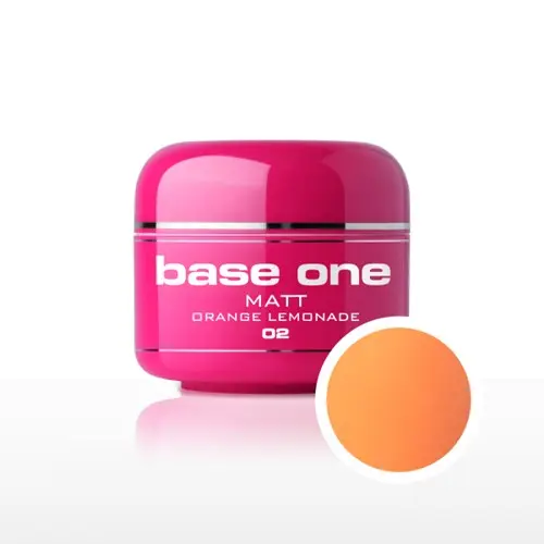 Gel Silcare Base One Matt - Orange Lemonade, 5g