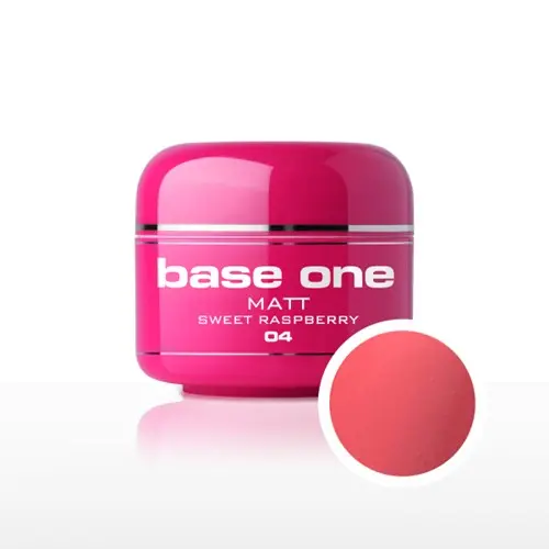 Gel Silcare Base One Matt - Sweet Rasperry 04, 5g