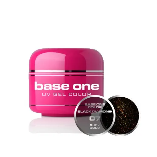 Gel Silcare Base One Black Diamond - Ruby Gold 07, 5g