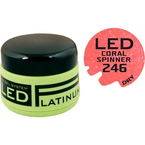 Barvni LED-/UV-gel - 246 Coral Spinner, 9g