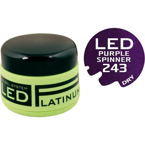 Barvni LED-/UV-gel - 243 Purple Spinner, 9g 
