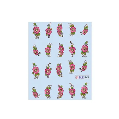 Vodne nalepke s cvetličnim motivom – 1143