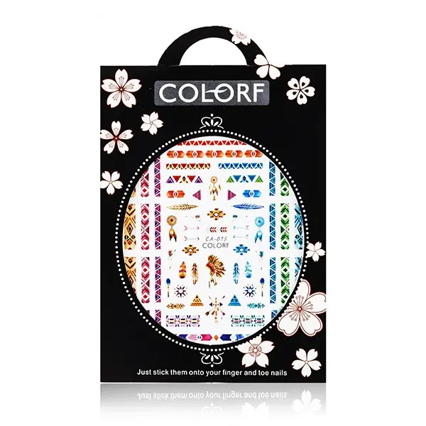 3D-nalepke za nohte - plemenski vzorec – CA015
