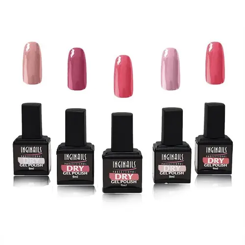 Inginails Professional – komplet suhih gel lakov, 5 ks