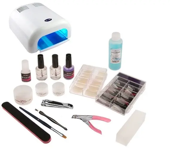 2-fazni sistem - komplet za geliranje nohtov Profi 1 z belo UV lučko (4 žarnice)