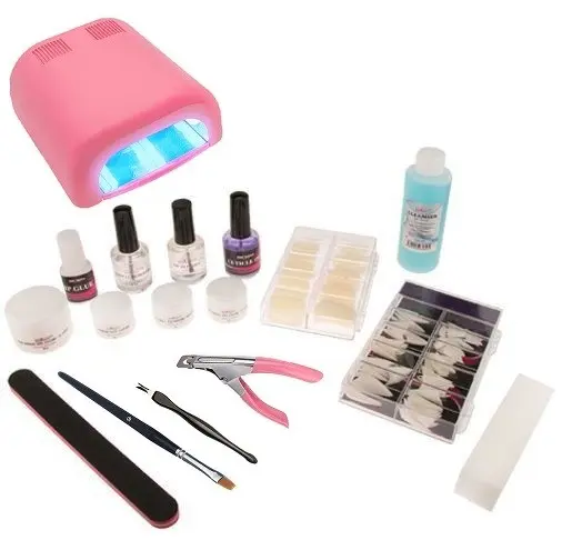 3-fazni sistem - komplet veliki za geliranje nohtov Profi 3 z UV-lučko (4 žarnice)