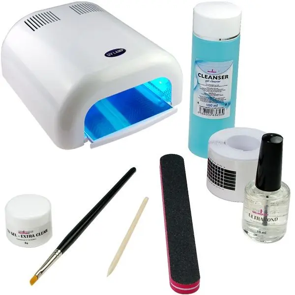 Enofazni UV-gel sistem - BASIC komplet, 36W bela UV-luč