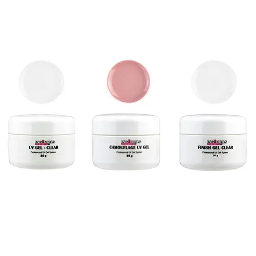 KOMPLET 3 modelirnih UV-gelov Inginails 25g