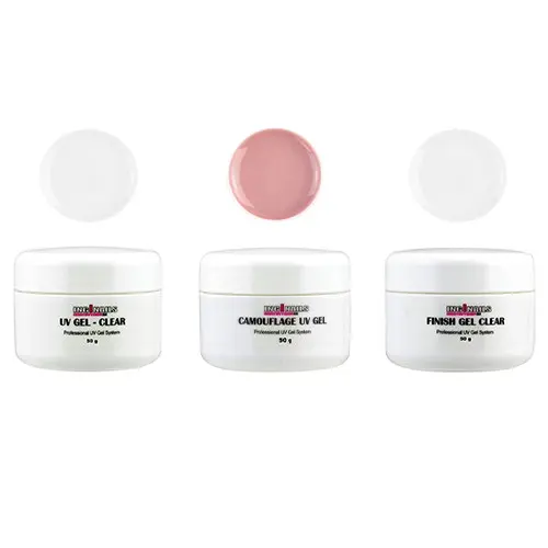 KOMPLET 3 modelirnih UV-gelov Inginails 50g