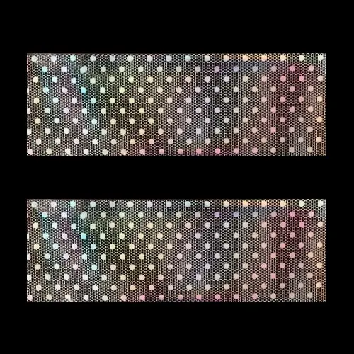 Okrasna folija za nohte - holografska s pikicami