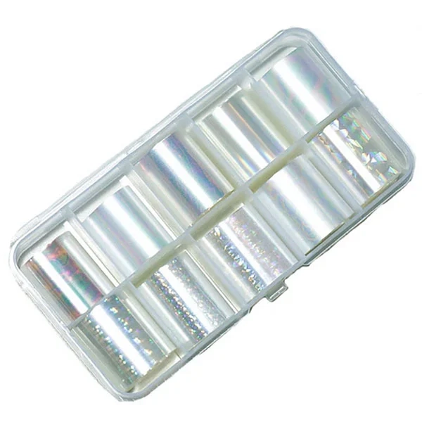 Komplet okrasnih folij za nohte - 10 ks