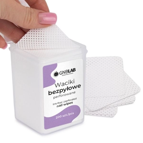 Bombažni robčki za odstranjevanje laka za nohte - bela, 200 kos