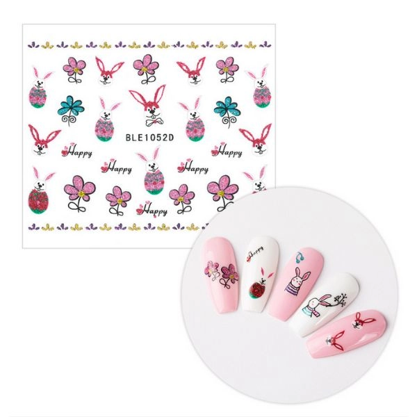 3D nalepke za nohte - velikonočne BLE 1052D