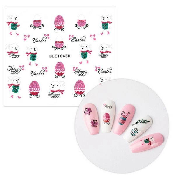 3D nalepke za nohte - velikonočne BLE 1048D