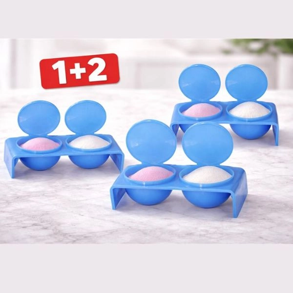 Modra posodica za akrilni prah in tekočino - dvodelna - AKCIJA 1+2 BREZPLAČNO