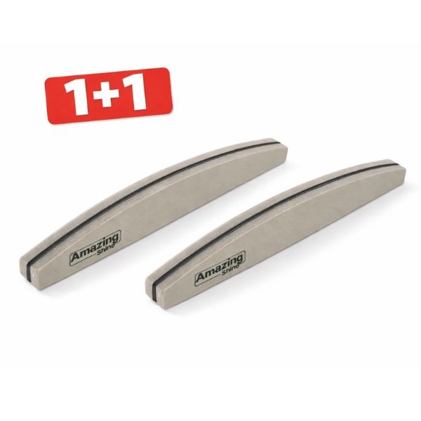 Pilica za nohte Profi Sponge Halfmoon Zebra s črnim jedrom 220/280 - 1+1 BREZPLAČNA AKCIJA