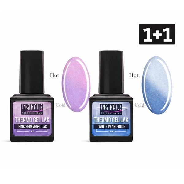 Barvni termo gel lak Inginails Professional - 1+1 BREZPLAČNA AKCIJA