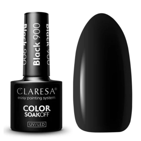 Claresa UV/LED Color Soak Off - Black 900, 5g