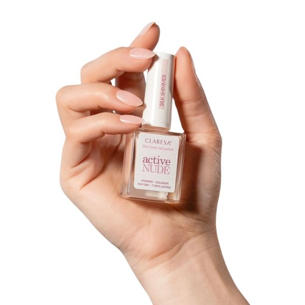Claresa Active Nude Nail Polish - Silk Shimmer 9, 5ml