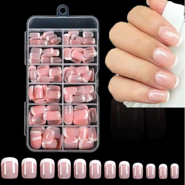 Konice za nohte, 120 kosov - French Manicure