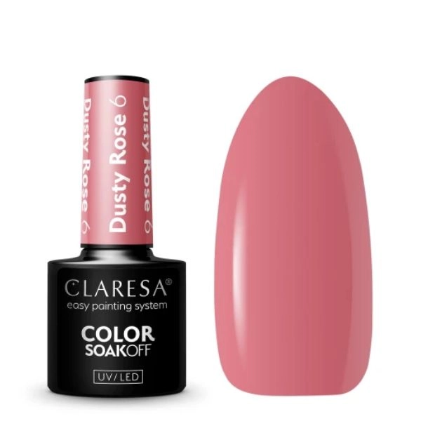 Claresa UV/LED Color Soak Off - Dusty Rose 6, 5g