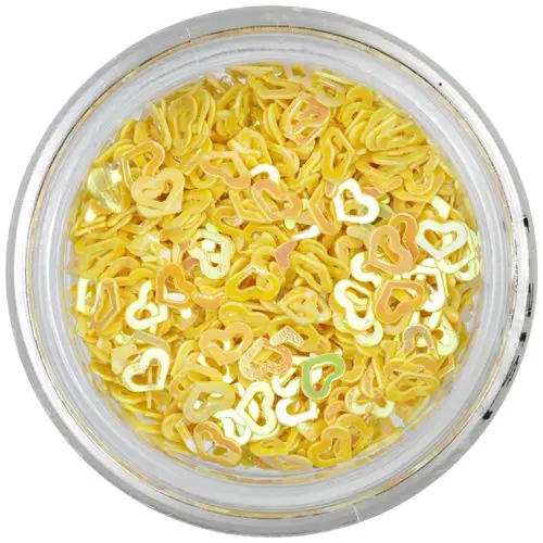 Bleščeča votla srca - rumena