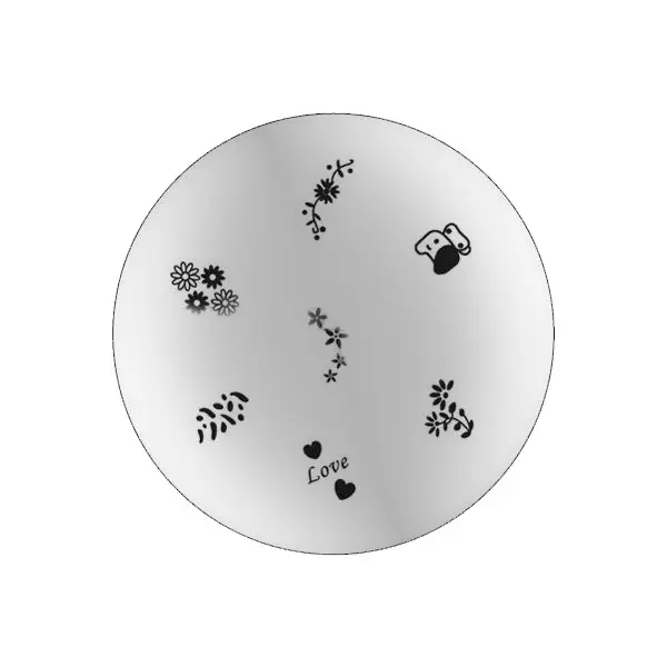 Šablona za štempljanje B14 - cvetlice