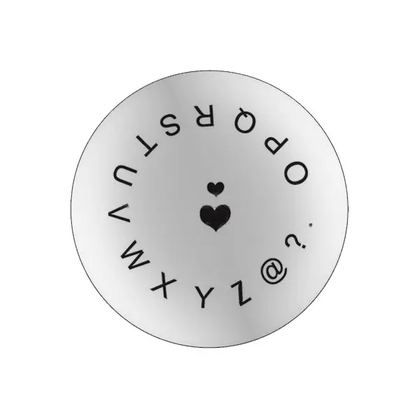 Šablona za štempljanje B53 - črke (O-Z)