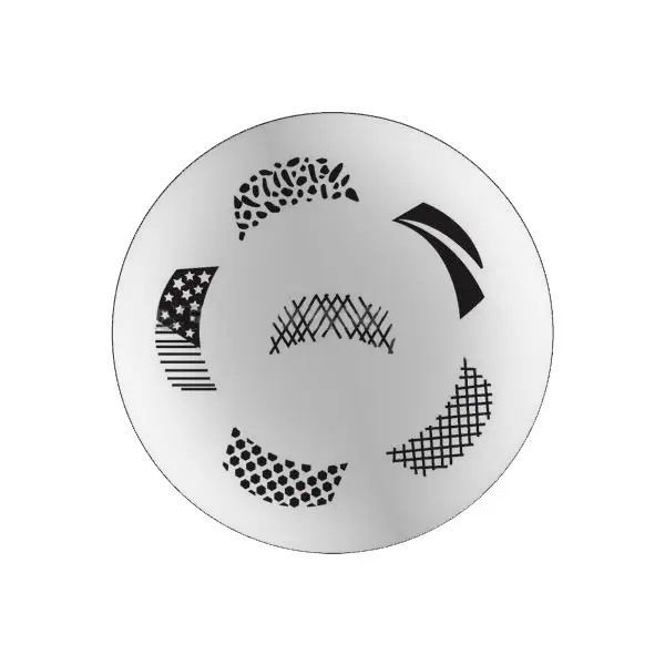 Šablona za okraševanje nohtov s štampiljkami M45