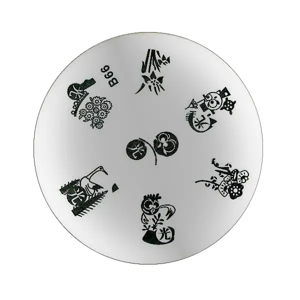 Šablona za štempljanje nohtov B66