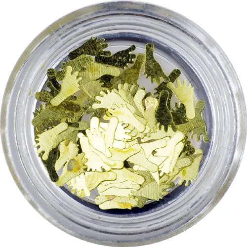 Pozlačeni ploščati okraski - stopala