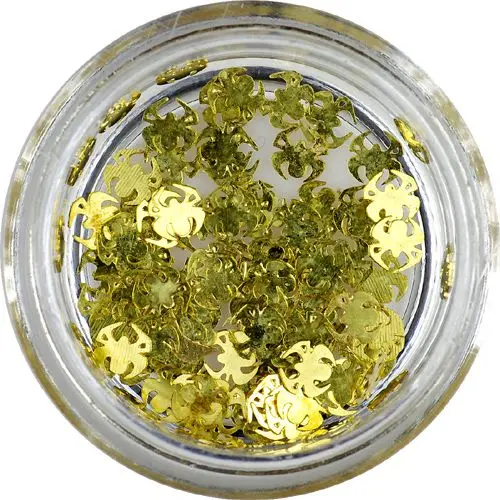 Pozlačeni ploščati okraski - pajki