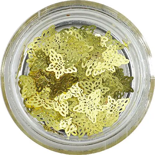 Kovinski okraski za nohte - metulji