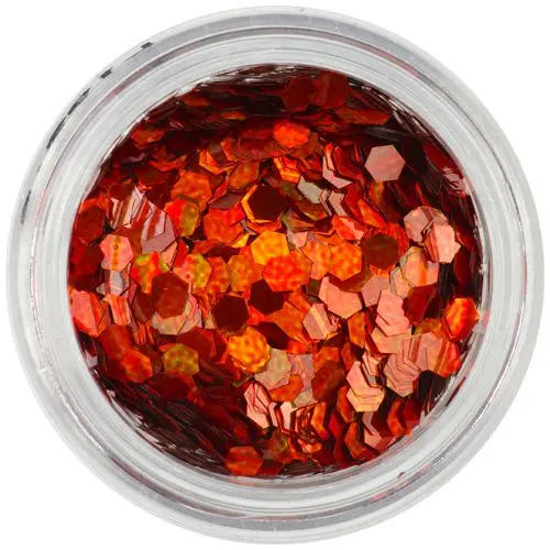 Oranžno rdeči šestkotniki - hologramski