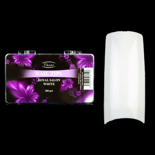 Mešane umetne konice (1-19) - Royal Salon - bele, 200 kos