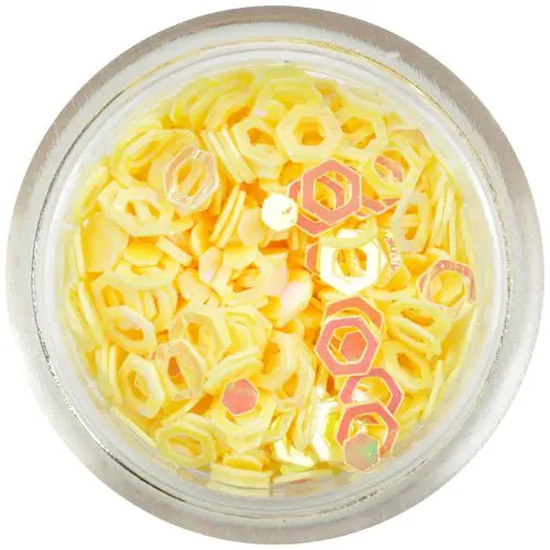 Dekorativni šestkotniki - rumeni