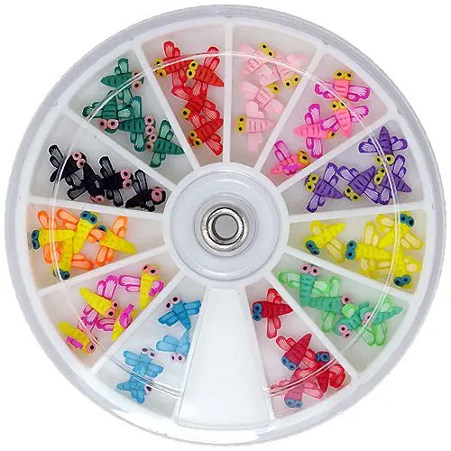 Komplet 3D okraskov iz fimo mase - kačji pastirji