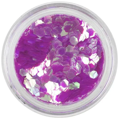 Ciklamni konfeti - šestkotni elementi za konice aqua