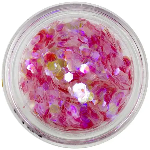 Šestkotni elementi za konice aqua - svetlo rožnati