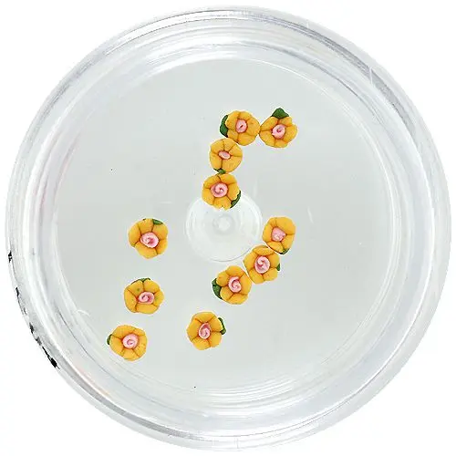 Akrilne cvetlice - rumena